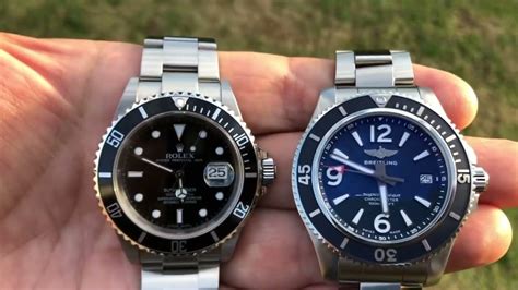 breitling superocean vs rolex submariner|breitling superocean.